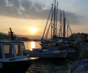 Poros Island - silver sunrises & golden orange sunsets