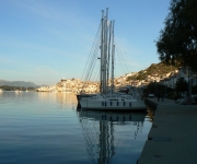 Poros Island - silver sunrises & golden orange sunsets